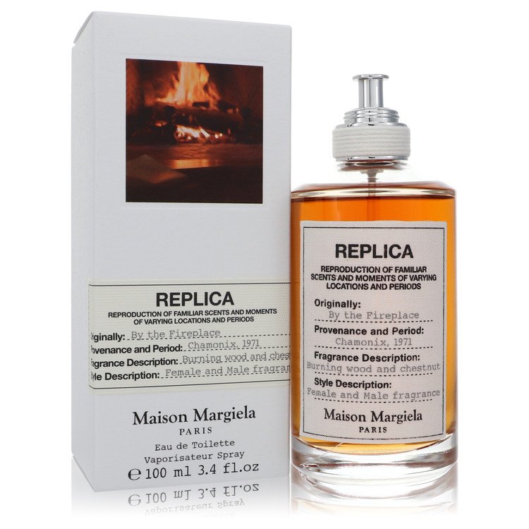Replica By The Fireplace by Maison Margiela Eau De Toilette Spray (Unisex) 3.4 oz Replica By The Fireplace by Maison Margiela Eau De Toilette Spray (Unisex) 3.4 oz